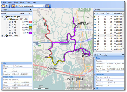 GPS Track Editor: Free Windows to GPS Tracks Better